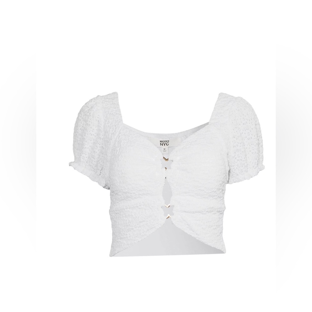 Madden NYC Juniors Hardware Lace Top - Picture 6 of 8
